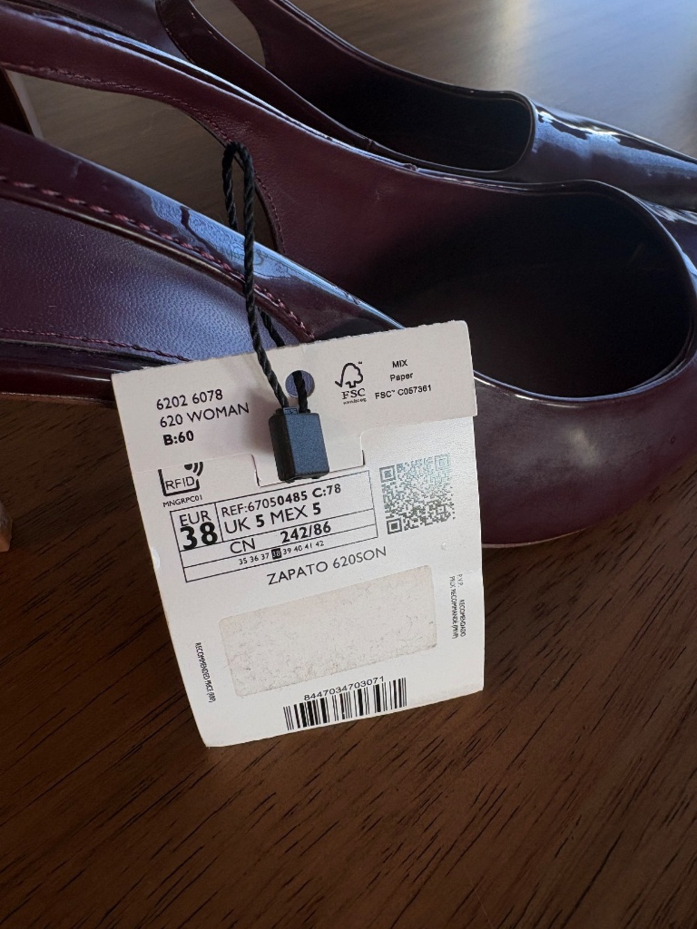 Viral Cherry Red Slingback kitten heels from Mango | 7.5 - Picture 5 of 5